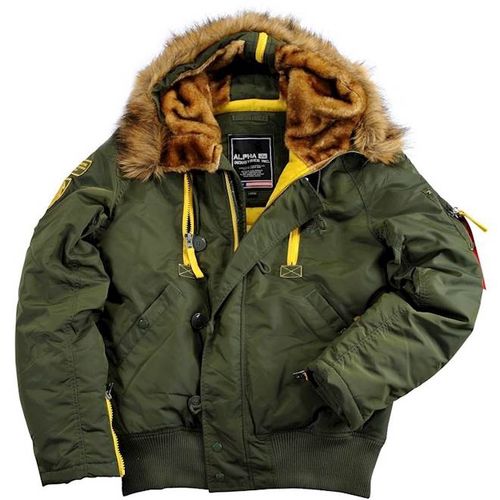 Alpha Industries Bunda  PPS N2B olivová | žlutá M