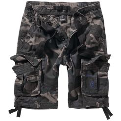 Brandit Kalhoty krátké Pure Vintage Shorts darkcamo 4XL