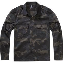 Brandit Košile US Hemd 1/1 darkcamo 5XL