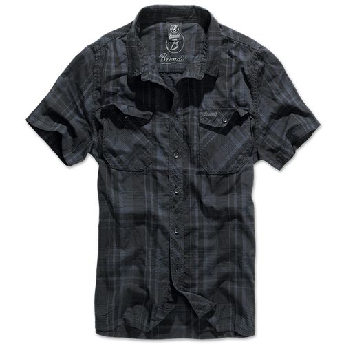 Brandit Košile Roadstar Shirt 1/2 černá | modrá XL