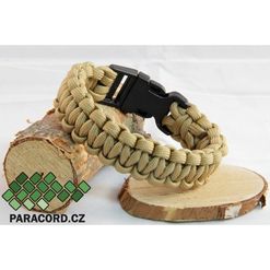 Náramek Paracord KOBRA okrová XS