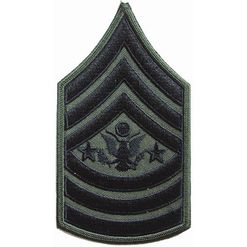 Nášivka: Hodnost US ARMY rukávová Sergeant Major of the Army olivová | černá
