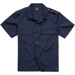 Brandit Košile US Shirt Ripstop 1/2 Arm modrá tmavě (navy) 3XL
