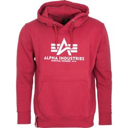 Alpha Industries Mikina  Basic Hoody rbf red L