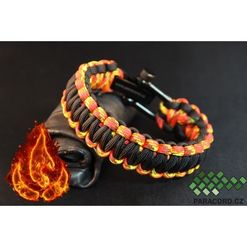 Náramek Paracord ELEMENT Fire L/XL