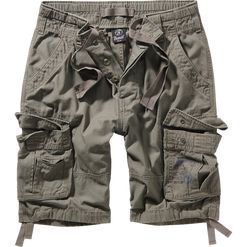 Brandit Kalhoty krátké Pure Vintage Shorts olivové M