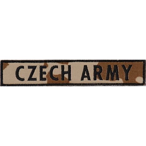 Nášivka: CZECH ARMY - jmenovka vz. 95 béžový | černá