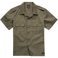 Brandit Košile US Shirt Ripstop 1/2 Arm olivová L