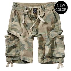 Brandit Kalhoty krátké Vintage Classic Shorts woodland světlý XL