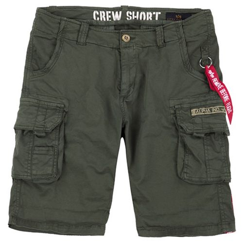 Alpha Industries Kalhoty krátké  Crew Short olivová tmavá 31