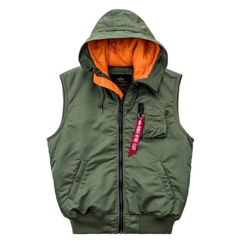 Alpha Industries Vesta  MA-1 Vest Hooded šalvějová S