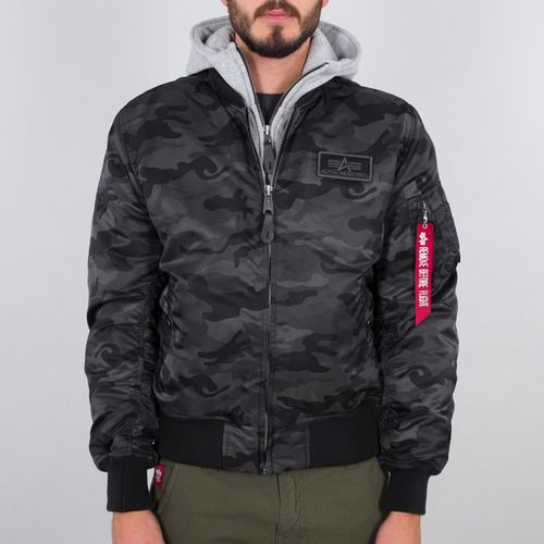 Alpha Industries Bunda  MA-1 D-Tec black camo XXL