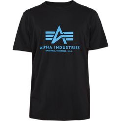 Alpha Industries Tričko  Basic T-Shirt černá | modrä L