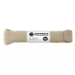 ROTHCO šňůra PARACORD polyester 550LB ø 4 mm / 30 m TAN