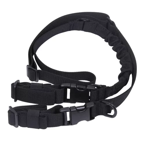 ROTHCO popruh zbraňový TACTICAL jednobodový/dvoubodový ČERNÝ