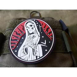 JACKETS TO GO nášivka SANTA MUERTE plast velcro BAREVNÁ