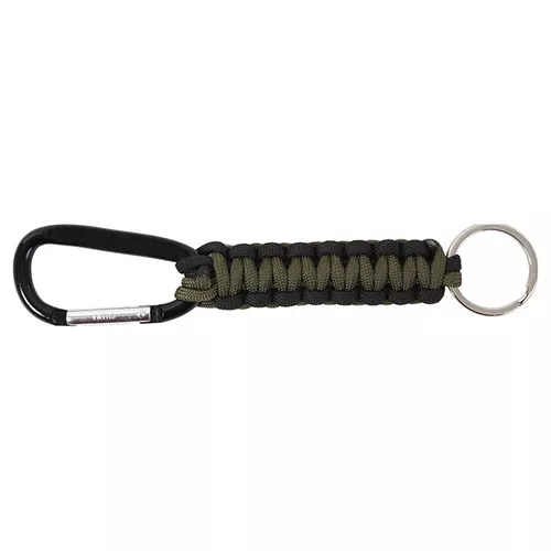 ROTHCO klíčenka PARACORD s karabinou ZELENO-ČERNÁ