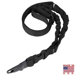 CONDOR OUTDOOR popruh zbraňový ADDER Double Bungee jednobodový ČERNÝ