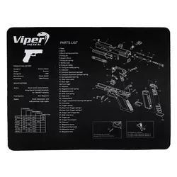 Viper podložka pracovní GLOCK pryžová ČERNÁ