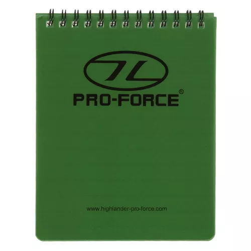 PRO-FORCE blok/zápisník voděodolný kroužkový linkovaný 50 listů