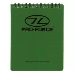 PRO-FORCE blok/zápisník voděodolný kroužkový linkovaný 50 listů