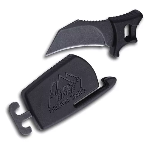 OUTDOOR EDGE přezka PARACLAW s nožem ČERNÁ