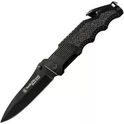 Smith & Wesson nůž S&W BORDER GUARD 2 hladké ostří ČERNÝ