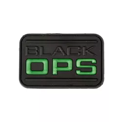 KOMBAT nášivka BLACK OPS plast VELCRO ČERNÁ