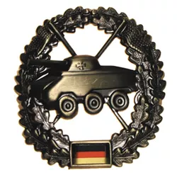 Bundeswehr odznak BW na baret Panzeraufklärungstruppe kovový