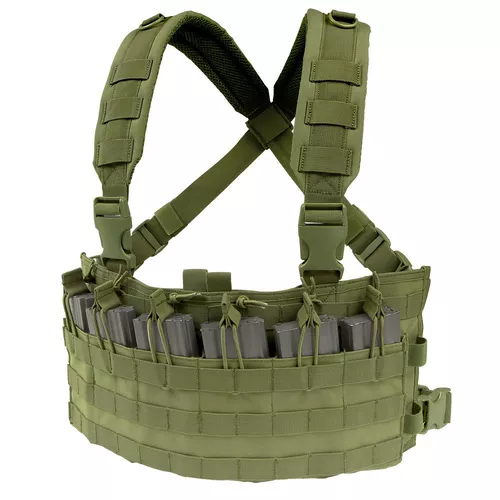 CONDOR OUTDOOR vesta taktická RAPID ASSAULT CHEST RIG ZELENÁ