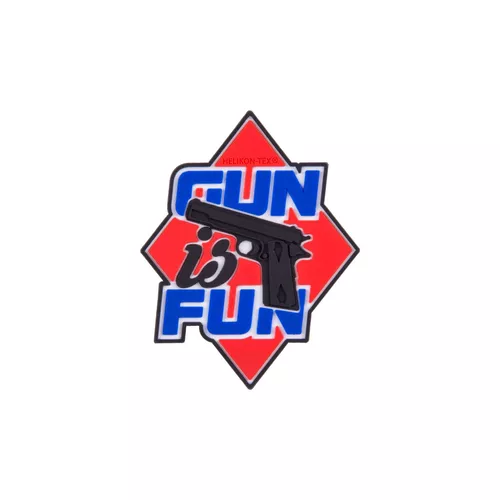 Helikon-Tex nášivka GUN IS FUN velcro plastová