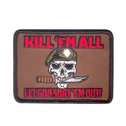 ROTHCO nášivka KILL ´EM ALL LET GOT SORT ´EM OUT velcro