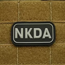 JACKETS TO GO nášivka KREV NKDA plast ČERNÁ