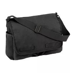 ROTHCO taška VINTAGE přes rameno 38 x 28 x 15 cm TMAVĚ ŠEDÁ