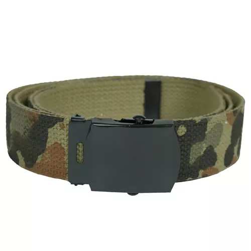 MIL-TEC opasek US kalhotový s černou sponou FLECKTARN dl.130cm