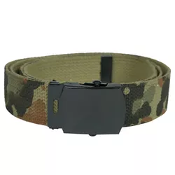 MIL-TEC opasek US kalhotový s černou sponou FLECKTARN dl.130cm