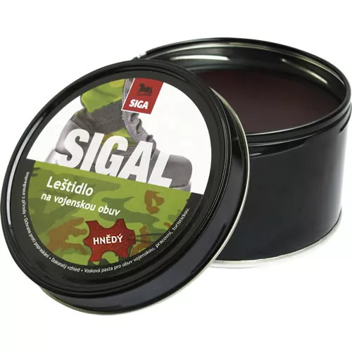 SIGA leštidlo na obuv vojenské 250g HNĚDÉ