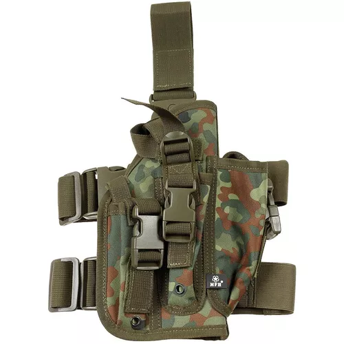 MFH pouzdro na pistol a zásobníky stehenní pravé FLECKTARN