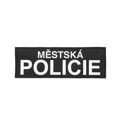 NAVYS nášivka MĚSTSKÁ POLICIE velká velcro ČERNÁ