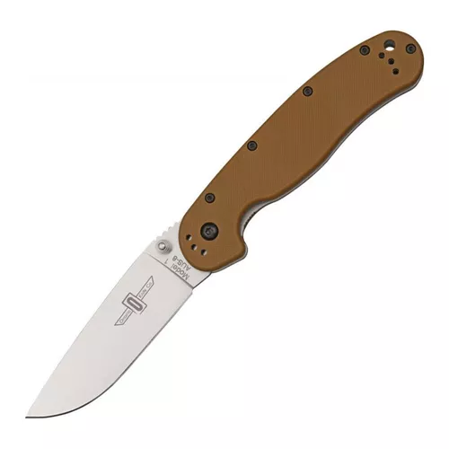 Ontario Knife Company nůž zavírací ONTARIO RAT-1 saténová čepel COYOTE