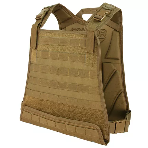 CONDOR OUTDOOR vesta nosič plátů MOLLE - COMPACT COYOTE BROWN
