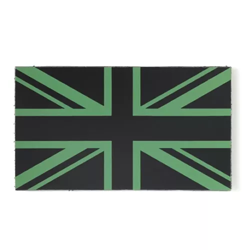 MILITARY RANGE nášivka IFF IR vlajka GB VELCRO ZELENÁ