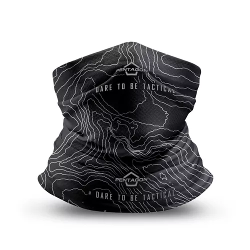 PENTAGON nákrčník SKIRON TOPOGRAPHIC anatomicky tvarovaný ČERNÝ