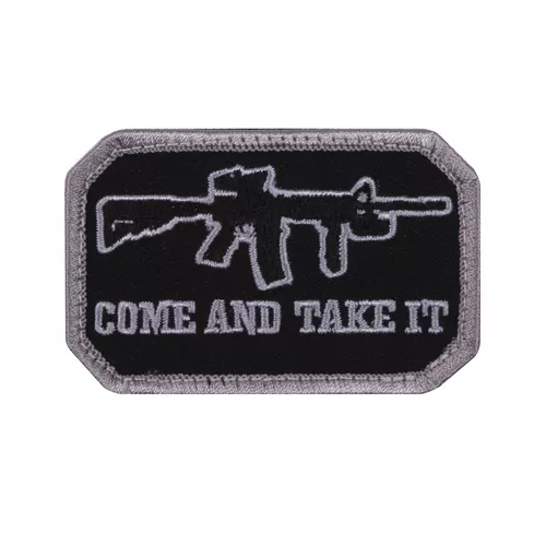 ROTHCO nášivka COME AND TAKE IT velcro ČERNÁ