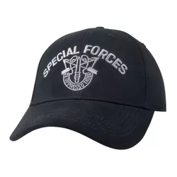 ROTHCO čepice SPECIAL FORCES baseball ČERNÁ