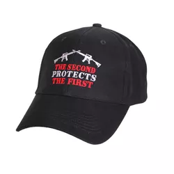ROTHCO čepice DELUXE 2nd PROTECTS 1st baseball ČERNÁ