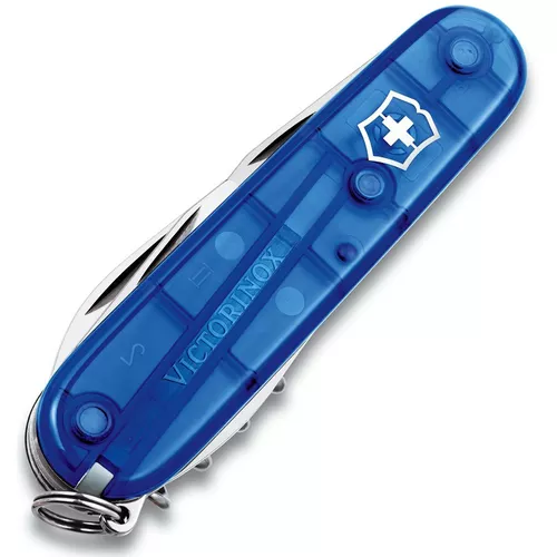 VICTORINOX nůž kapesní SPARTAN 91mm MODRÝ transparentní