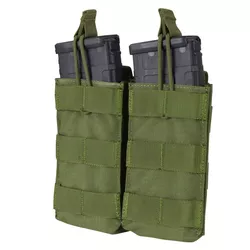 CONDOR OUTDOOR sumka MOLLE dvojitá na zásobníky 2xM4 otevřená ZELENÁ