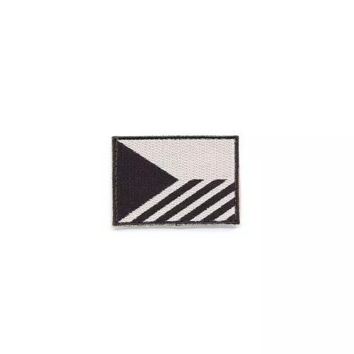 NAVYS nášivka VLAJKA ČR šikmé PRUHY velcro 7,5 x 5,5 cm DESERT