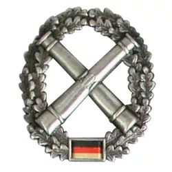 Bundeswehr odznak BW na baret Artillerie truppe
